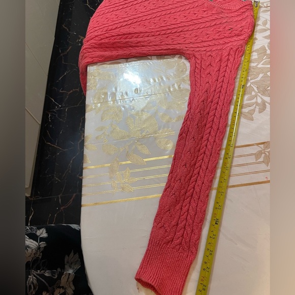 American Eagle Outfitters Coral Crew Neck Cable Knit Sweater L/ G Better For M - Picture 8 of 8